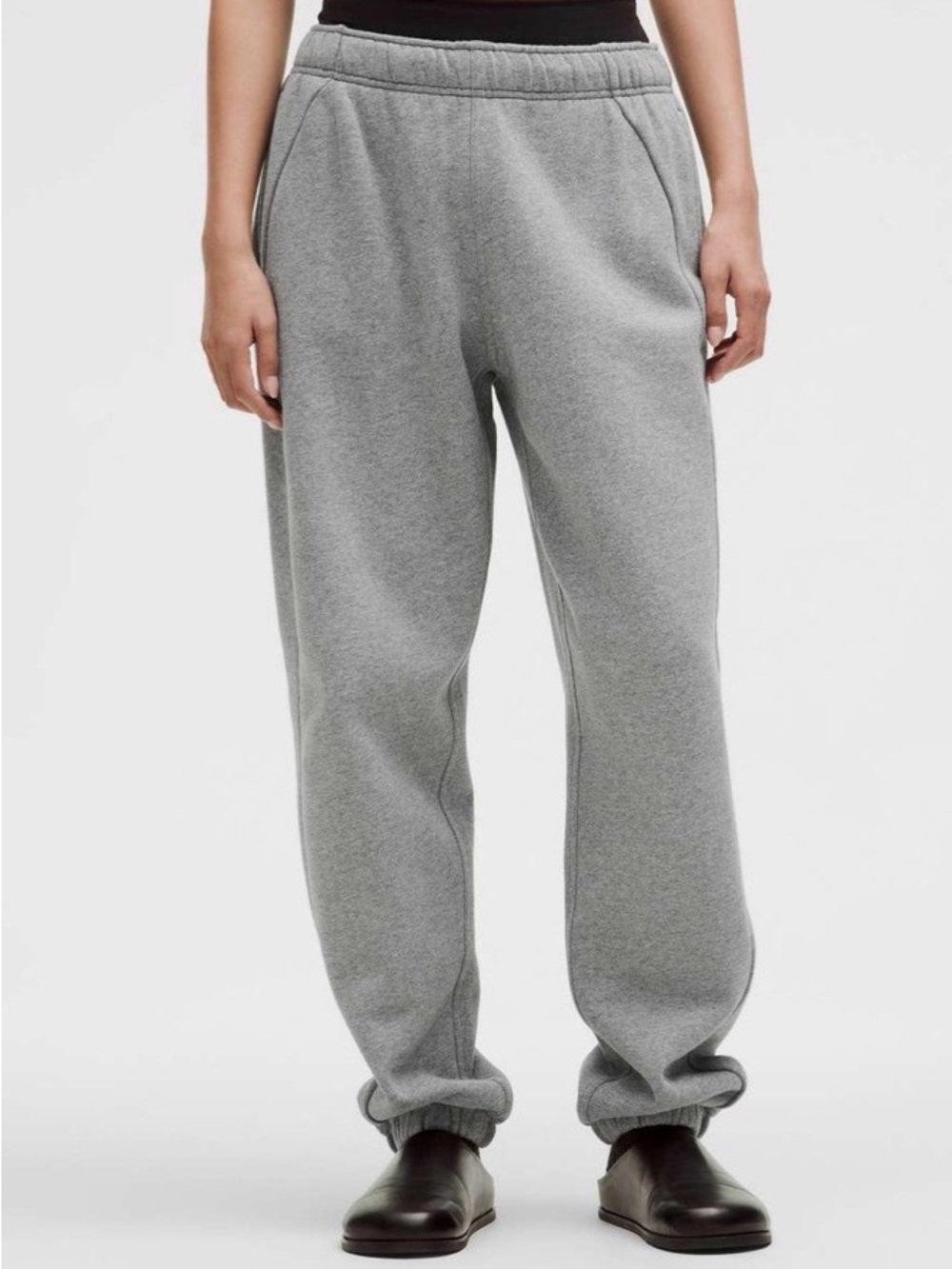 Lululemon Scuba Mid-Rise Oversized Jogger Sweatpants Heathered Core Grey Small